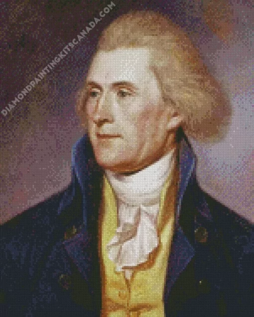 Thomas Jefferson President Portrait Diamond Painting