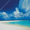 White Beach Sand Diamond Painting