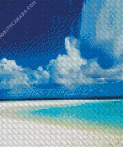 White Beach Sand Diamond Painting