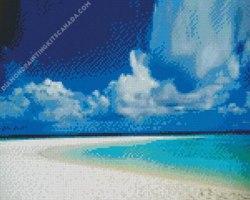 White Beach Sand Diamond Painting