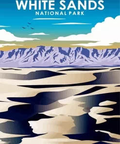 White Sands National Park Poster Diamond Painting