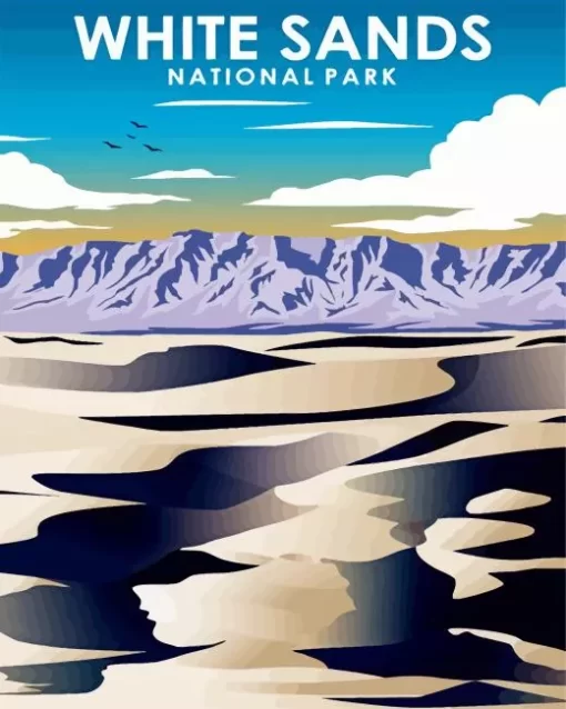 White Sands National Park Poster Diamond Painting