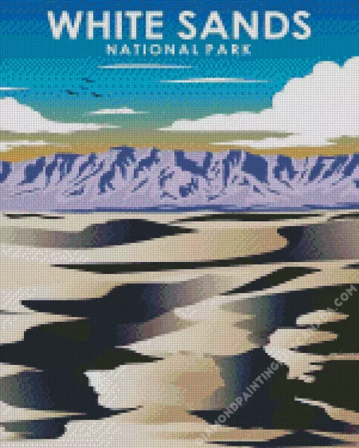 White Sands National Park Poster Diamond Painting