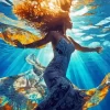 Woman Underwater Diamond Painting