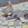 Glameow Pokemon Art Diamond Painting