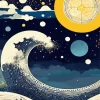 Great Wave Japanese Poster Diamond Painting