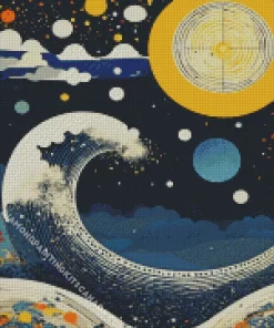 Great Wave Japanese Poster Diamond Painting