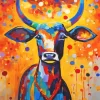 Abstract Art Cow Diamond Painting