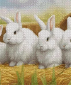 Angora Rabbit Diamond Painting