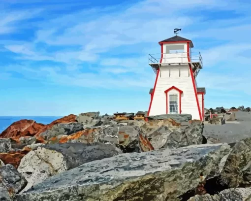 Arisaig Lighthouse Diamond Painting