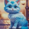 Baby Blue Cat Diamond Painting