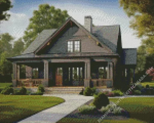 Black House Art Diamond Painting