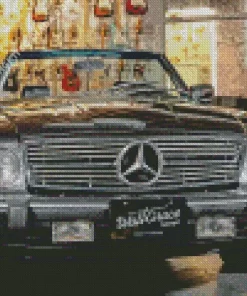 Black Vintage Mercedes Diamond Painting