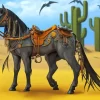 Black Western Horse Diamond Painting