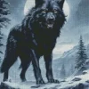 Black Wolf Art Diamond Painting