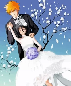 Bleach Anime Ichigo And Rukia Diamond Painting