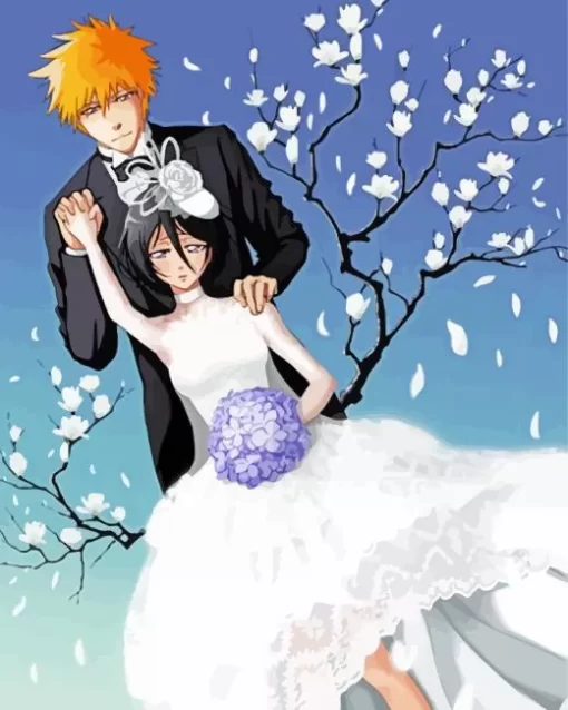 Bleach Anime Ichigo And Rukia Diamond Painting