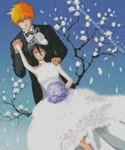 Bleach Anime Ichigo And Rukia Diamond Painting