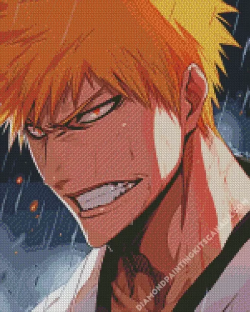 Bleach Anime Mad Ichigo Diamond Painting