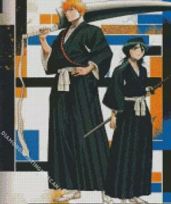 Bleach Anime Rukia And Ichigo Diamond Painting