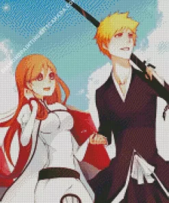 Bleach Ichigo Girlfriend Diamond Painting