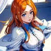 Bleach Ichigo Girlfriend Orihime Inoue Diamond Painting