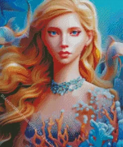 Blond Mermaid Underwater Diamond Painting