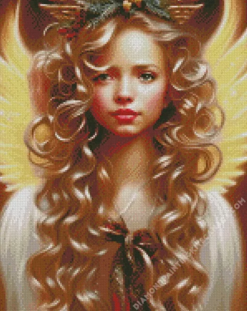 Blonde Angel Diamond Painting