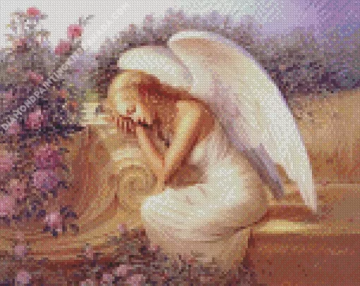 Blonde Angel Girl Diamond Painting