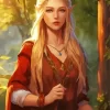 Blonde Elf Girl Diamond Painting