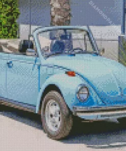 Blue Beetle Convertible Diamond Painting