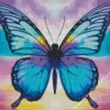 Blue Monarch Butterfly Diamond Painting