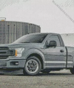 Cool F 150 Gray Car Diamond Painting