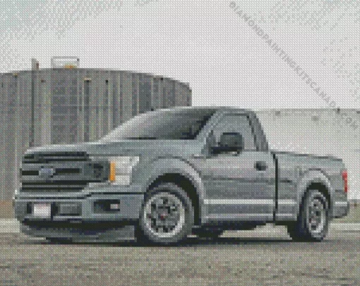 Cool F 150 Gray Car Diamond Painting