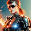 Cool Female Robocop Art Diamond Painting