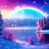 Cool Frozen Lake Art Diamond Painting