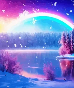 Cool Frozen Lake Art Diamond Painting