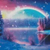 Cool Frozen Lake Art Diamond Painting