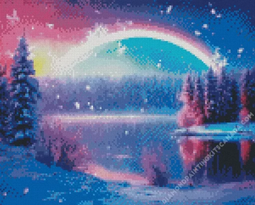 Cool Frozen Lake Art Diamond Painting