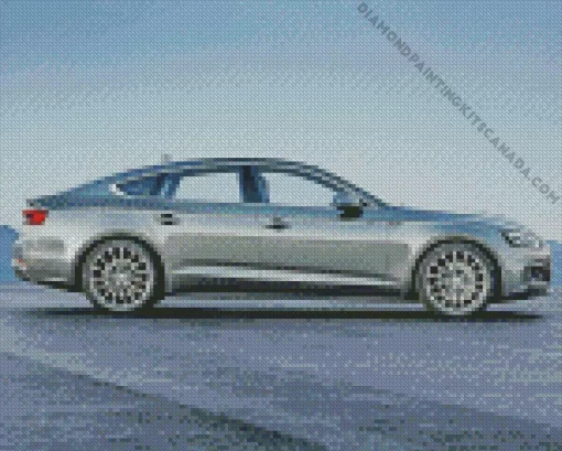 Cool Grey Audi A5 Car Diamond Painting