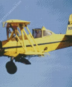 Crop Duster Airplane Diamond Painting