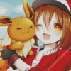 Cute Eevee Anime Diamond Painting