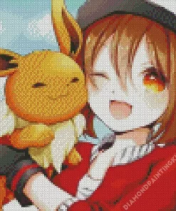 Cute Eevee Anime Diamond Painting