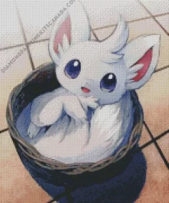 Cute Minccino Diamond Painting