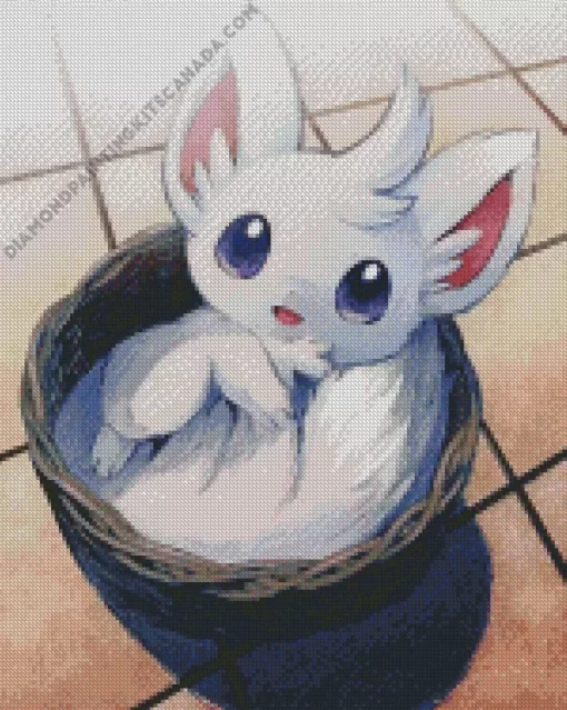 Cute Minccino Diamond Painting