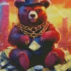 Evil Brown Gangsta Bear Diamond Painting