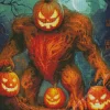 Evil Pumpkin Monster Diamond Painting