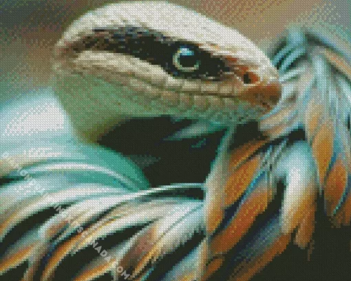 Feathers Snake Diamond Painting