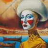 Female Mime Diamond Painting