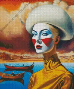 Female Mime Diamond Painting